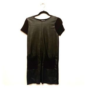 Zara Knit leather dress